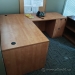 Heartwood Sugar Maple L Suite Desk w/ Dual Pedestal Storage
